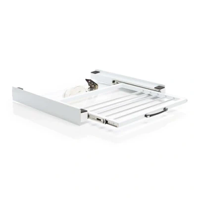 Afbeelding van Wiltec Tussenframe met handdoekhouder, belastbaar tot 150 kg, voor wasmachine en droger