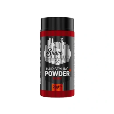 Afbeelding van The Shave Factory Ultra Hold Hair Styling Powder professioneel stylingpoeder voor langdurige fixatie, volumewinst en gestyled haar, 20 g (robijn)