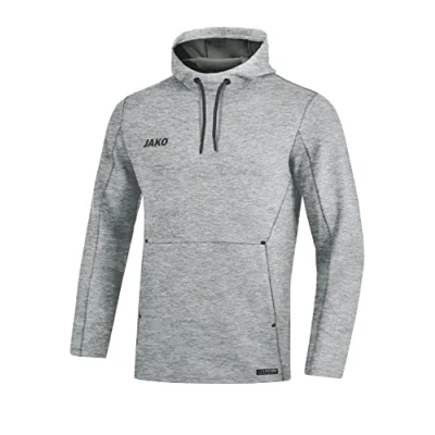 Afbeelding van Sweater met kap Premium Basics Lichtgrijs gemeleerd / 4XL