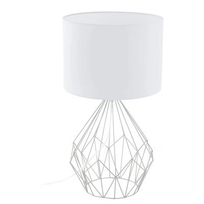 Afbeelding van EGLO Pedregal 1 Tafellamp Lichts Ø350mm. Chroom Wit