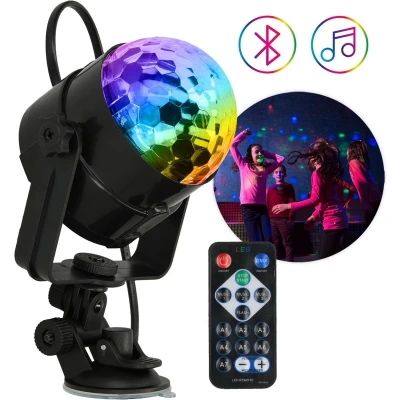 Afbeelding van iMoshion Discolamp met afstandsbediening Muziekgestuurde LED Discobal Disco Lamp kinderen / Licht volwassenen Feestverlichting