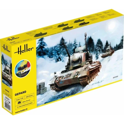 Afbeelding van 1:35 Heller 57127 Gepard Starter Kit Plastic Modelbouwpakket