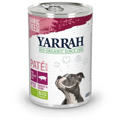 Afbeelding van Yarrah Bio Hondenvoer Pate Varken 400 g