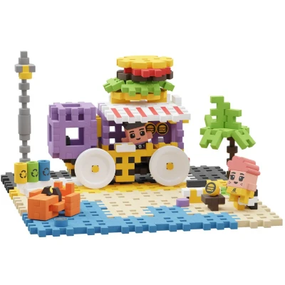 Afbeelding van Marioinex mini waffle city food truck 148st