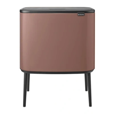 Afbeelding van Borden Bo Touch Bin prullenbak 11 + 23 liter, BruinGrijs, 1 maat