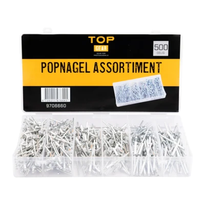 Afbeelding van Topgear Popnagel assortiment 500 delig
