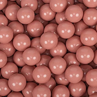 Afbeelding van KiddyMoon 100 Ballen/7 cm Gekleurde Plastic Ballen Voor Babyzwembad Made In EU, Zalmkleurig