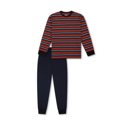 Afbeelding van Schiesser SET Pyjama, Heren, Maat: 140, Nachtblau