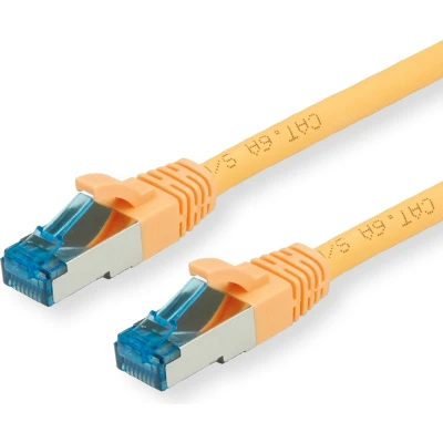 Afbeelding van VALUE Patchkabel Kat.6A (Class EA) S/FTP (PiMF), LSOH, geel, 0,3 m