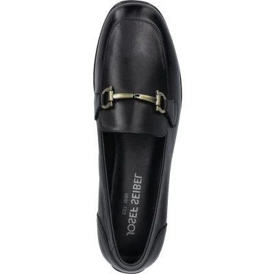 Afbeelding van Josef Seibel Mocassins, Dames, Maat: 38, Black Leer