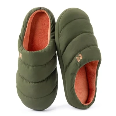 Afbeelding van RockDove Campground herenpantoffels van traagschuim, jachtgroen