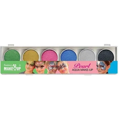 Afbeelding van Kreul Aqua make up schminkset palet 6 parelglans kleuren