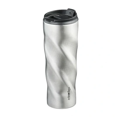 Afbeelding van Relaxdays thermosfles 500 ml isoleerfles dubbelwandig warm en koud koffie thee