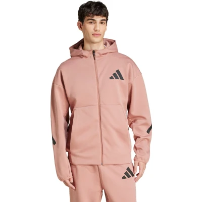 Afbeelding van adidas Sportswear Sweater met rits, Heren, Maat: Small, Warm clay
