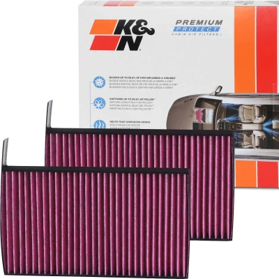 Afbeelding van K&amp;N Filters DVF5079 Interieurfilter Carbon filter 242 30 Vierkant TESLA: Model 3, Y