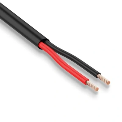 Afbeelding van AOHEWEI 2 x 1,0 mm² aderige ronde dubbele kabel 5 V 12 24 60 V, autobootkabel rood/zwart dunwandig 5/10/20/50 meter