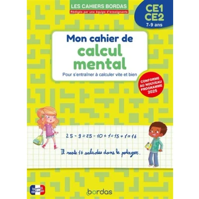 Image de Mon cahier de calcul mental CE1 CE2