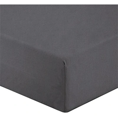 Afbeelding van Gabel Hoeslaken van perkal, verkrijgbaar in verschillende kleuren, 200 x 175 0,3 cm, antraciet