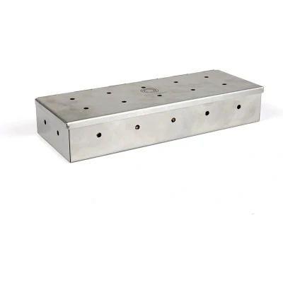 Afbeelding van smokerbox voor het warm roken van Vlees Vis Groenten Noten Barbecue Rookbox RVS Rookgenerator BBQ