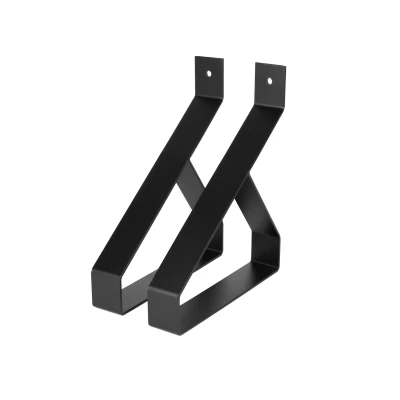 Afbeelding van Marcellis Industriële plankdrager Voor plank 20cm mat zwart staal incl. bevestigingsmateriaal + schroefbit type 2