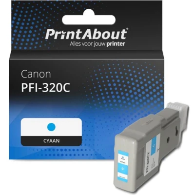 Afbeelding van Huismerk Canon PFI 320C Inktcartridge Cyaan Hoge capaciteit
