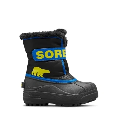 Afbeelding van Sorel Snow Commander Boot Sneeuwlaarzen, uniseks, kinderen, Zwart/Super Blauw