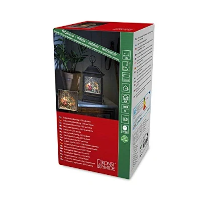 Afbeelding van Konstsmide Lantaarn met kerstscene en LED