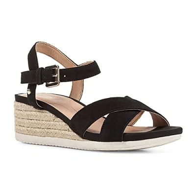 Afbeelding van Geox D Ischia Corda Espadrilles, Dames, Maat: 38.5, Black Leer