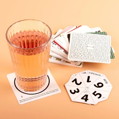 Afbeelding van Bar games spelletjes op viltjes van SuckUK