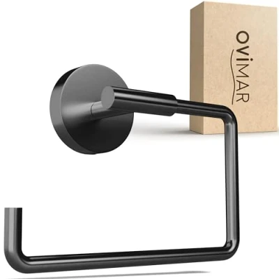 Afbeelding van ovimar Skardstind Toiletpapierhouder voor boren Gunmetal van roestvrij staal Zonder deksel met demping