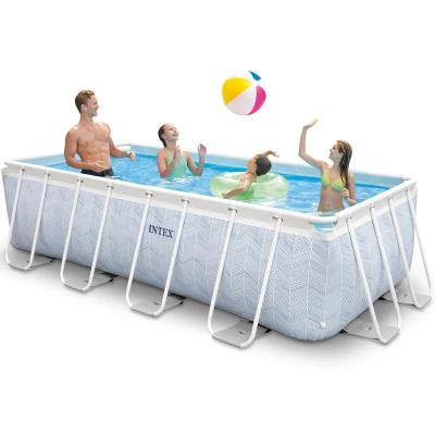 Afbeelding van Intex Chevron Prism Framepoolset 400x200x100 Cm Rechthoekig
