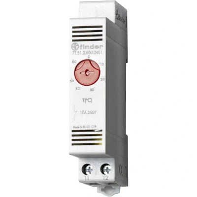 Afbeelding van Finder Thermostaat voor schakelkastverwarming 7T.81.0.000.2401 250 V/AC 1x NC (l x b h) 88.8 17.5 47.8 mm 1 stuk(s)