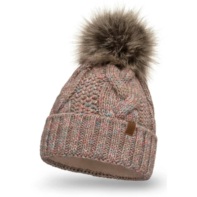 Afbeelding van Vivisence Muts, Dames, Maat: One Size, Brown melange