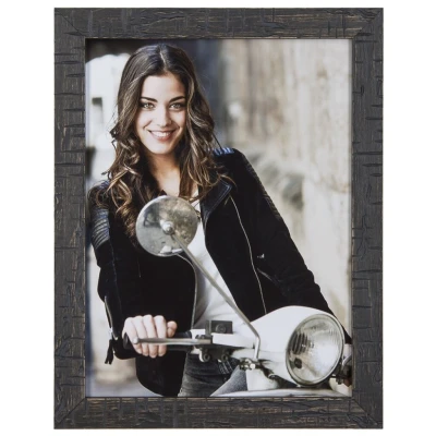 Afbeelding van Fotolijst Hout (wrakhout) Zwart 20 x 25 cm