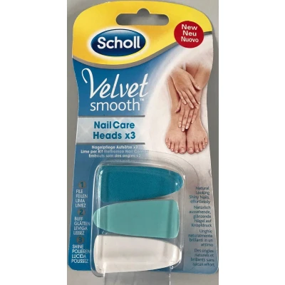 Afbeelding van Scholl Velvet smooth Nail Care Aufsätze 3er