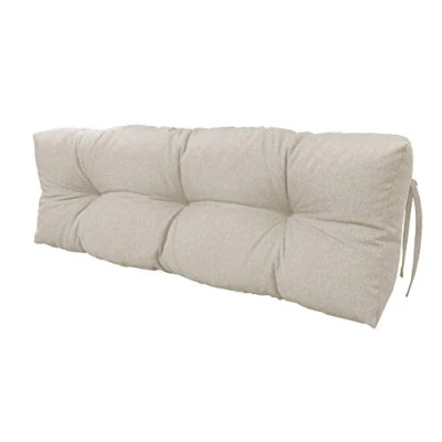 Afbeelding van chilly pilley europalletkussen met vlokken van schuim, geschikt voor palletmeubels, rugkussen, zitkussen en zijkussen, verkrijgbaar als set meerdere kussens (rugkussen 120 x 40 cm, ivoor)
