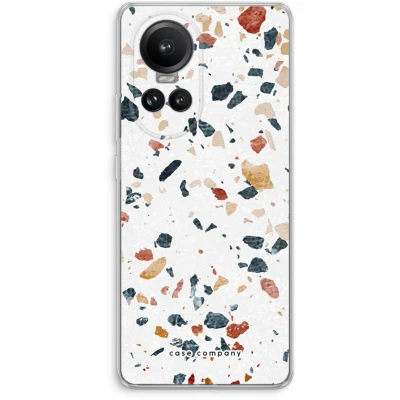 Afbeelding van Case Company® hoesje geschikt voor Oppo Reno 10 Pro Terrazzo N4 Soft Cover Telefoonhoesje Bescherming aan alle Kanten en Schermrand