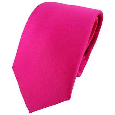Afbeelding van TigerTie Uni satijnen stropdas in verschillende kleuren, Roze