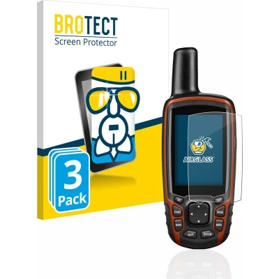Afbeelding van BROTECT Screenprotector voor Garmin GPSMAP 64s Folie Beschermfolie Beschermglas transparant (3 Stuks)