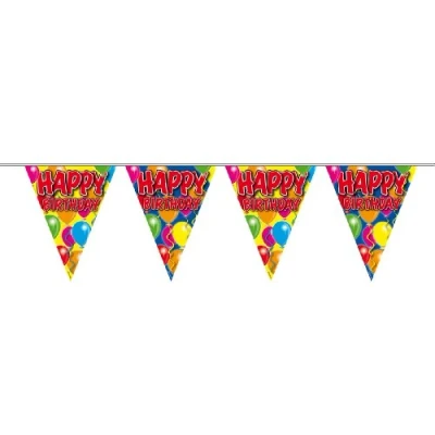 Afbeelding van Vlaggenlijn Happy Birthday per stuk