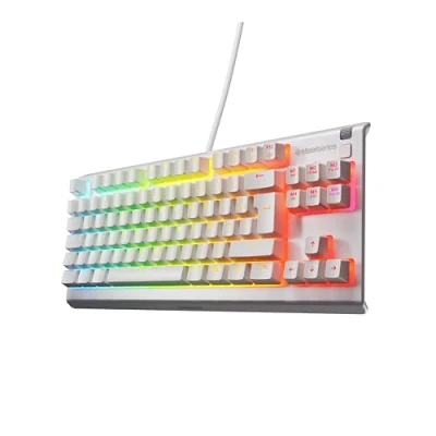 Afbeelding van Steelseries Gaming Toetsenbord Apex 3 Tkl Azerty Wit (64908)