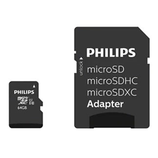 Afbeelding van Geheugenkaart Philips micro SDXC Class 10 UHS I U1 64GB