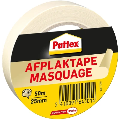 Afbeelding van Afplaktape Pattex 25mmx50m creme