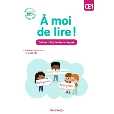 Afbeelding van A MOI DE LIRE CE1 CAHIER D&#039;ETUDE LA LANGUE