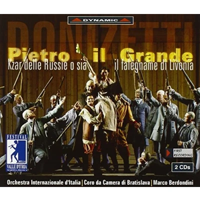 Afbeelding van Orchestra Internazionale d&#039;Italia, Cora Camera Di Bratislava, Marco Berdondini Donizetti: Pietro Il Grande (2 CD)
