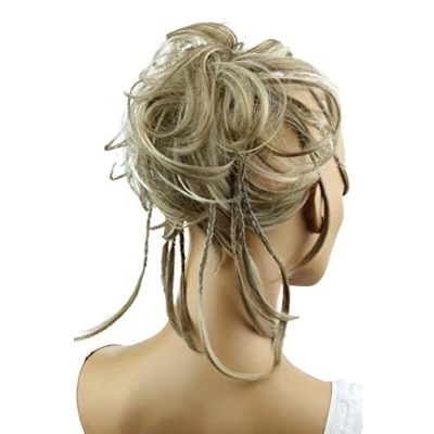 Afbeelding van PrettyShop XXL haarstrik, bruidskapsels, golvend, volume, rommelig, donkerblond mix, G25D