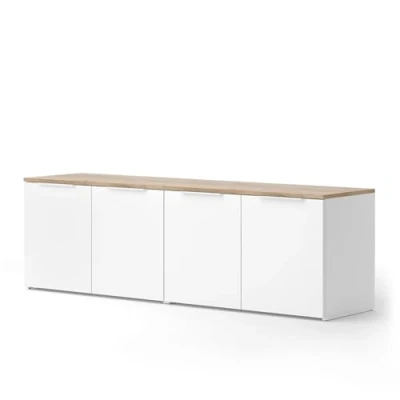 Afbeelding van Vicco Wido woonkamermeubel, wit/sonoma, 2 stuks
