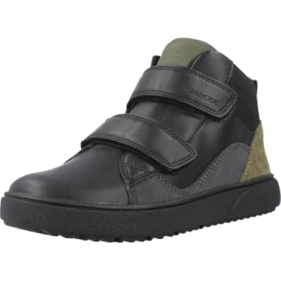 Afbeelding van Geox Theleven Babyschoenen voor kinderen, Maat: 29, Black dark grey Leer/ synthetisch