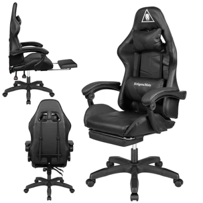 Afbeelding van Krüger&amp;Matz KM0790BLA Warrior GX 150 gaming stoel, zwart