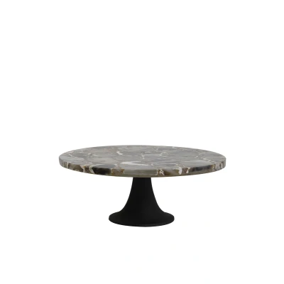 Afbeelding van Light &amp; Living Schaal LAYO Ø40x15cm Zwart